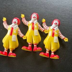 Vintage Ronald McDonald Figurines 1985